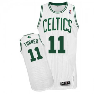 Maillot Authentic Boston Celtics NBA Home Blanc - #11 Evan Turner - Homme