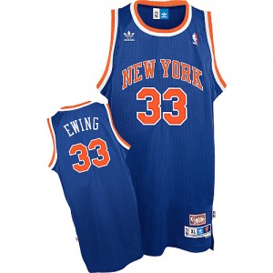 Maillot Swingman New York Knicks NBA Throwback Bleu royal - #33 Patrick Ewing - Homme