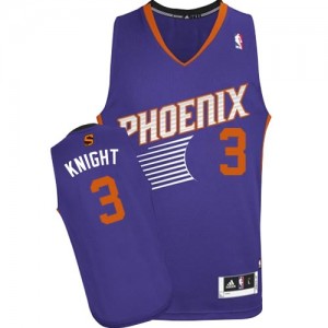 Phoenix Suns #3 Adidas Road Violet Swingman Maillot d'équipe de NBA boutique en ligne - Brandon Knight pour Homme