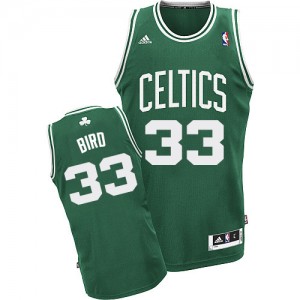Maillot Adidas Vert (No Blanc) Road Swingman Boston Celtics - Larry Bird #33 - Homme