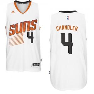 Phoenix Suns Tyson Chandler #4 Home Authentic Maillot d'équipe de NBA - Blanc pour Homme
