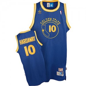 Maillot NBA Authentic Tim Hardaway #10 Golden State Warriors Throwback Bleu royal - Homme