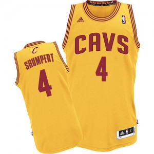 Maillot NBA Or Iman Shumpert #4 Cleveland Cavaliers Alternate Authentic Homme Adidas