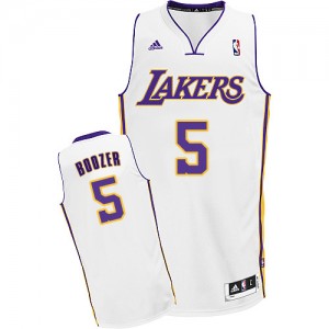 Maillot NBA Swingman Carlos Boozer #5 Los Angeles Lakers Alternate Blanc - Homme