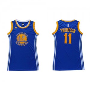 Maillot Swingman Golden State Warriors NBA Dress Bleu - #11 Klay Thompson - Femme