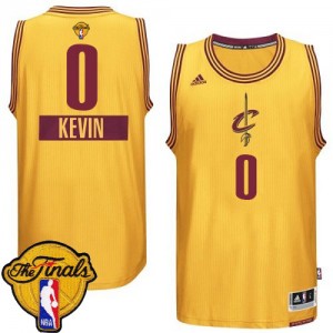 Maillot Authentic Cleveland Cavaliers NBA 2014-15 Christmas Day 2015 The Finals Patch Or - #0 Kevin Love - Homme