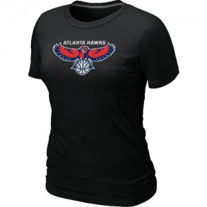 T-shirt principal de logo Atlanta Hawks NBA Big & Tall Noir - Femme