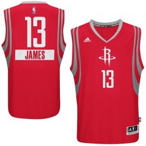 Maillot NBA Houston Rockets #13 James Harden Rouge Adidas Swingman 2014-15 Christmas Day - Homme