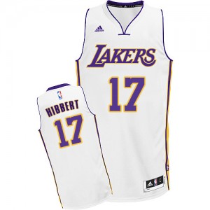 Maillot Adidas Blanc Alternate Swingman Los Angeles Lakers - Roy Hibbert #17 - Homme