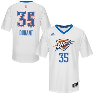 Maillot Authentic Oklahoma City Thunder NBA Pride Blanc - #35 Kevin Durant - Homme