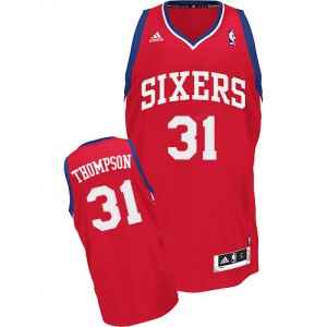 Maillot NBA Rouge Hollis Thompson #31 Philadelphia 76ers Road Swingman Homme Adidas