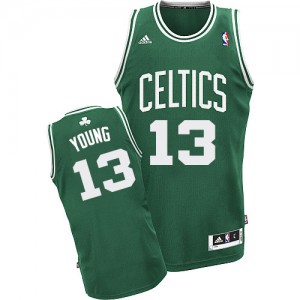 Maillot NBA Vert (No Blanc) James Young #13 Boston Celtics Road Swingman Homme Adidas