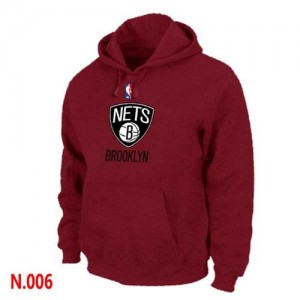 Sweat à capuche Rouge Brooklyn Nets - Homme