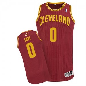 Maillot Authentic Cleveland Cavaliers NBA Road Vin Rouge - #0 Kevin Love - Homme