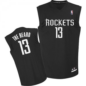 Maillot Adidas Noir The Beard Authentic Houston Rockets - James Harden #13 - Homme