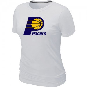 T-shirt principal de logo Indiana Pacers NBA Big & Tall Blanc - Femme