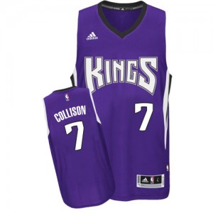 Maillot NBA Sacramento Kings #7 Darren Collison Violet Adidas Swingman Road - Homme