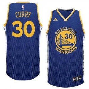 Maillot Swingman Golden State Warriors NBA Resonate Fashion Bleu - #30 Stephen Curry - Homme