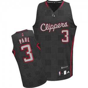 Maillot NBA Authentic Chris Paul #3 Los Angeles Clippers Rhythm Fashion Noir - Homme
