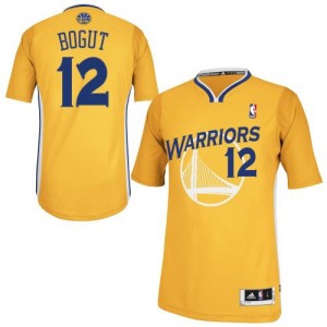 Maillot NBA Authentic Andrew Bogut #12 Golden State Warriors Alternate Or - Homme