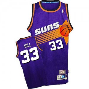 Phoenix Suns #33 Adidas Throwback Violet Swingman Maillot d'équipe de NBA magasin d'usine - Grant Hill pour Homme