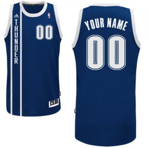 Maillot NBA Bleu marin Swingman Personnalisé Oklahoma City Thunder Alternate Homme Adidas