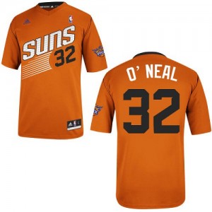 Maillot NBA Phoenix Suns #32 Shaquille O'Neal Orange Adidas Swingman Alternate - Homme