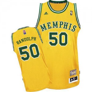 Memphis Grizzlies Zach Randolph #50 ABA Hardwood Classic Swingman Maillot d'équipe de NBA - Or pour Homme