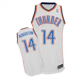 Maillot NBA Authentic D.J. Augustin #14 Oklahoma City Thunder Home Blanc - Homme