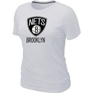 Tee-Shirt NBA Brooklyn Nets Big & Tall Blanc - Femme