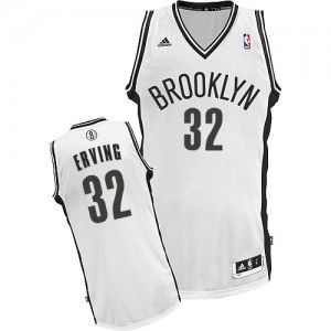 Brooklyn Nets #32 Adidas Home Blanc Swingman Maillot d'équipe de NBA prix d'usine en ligne - Julius Erving pour Homme