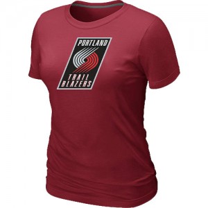 T-shirt principal de logo Portland Trail Blazers NBA Big & Tall Rouge - Femme