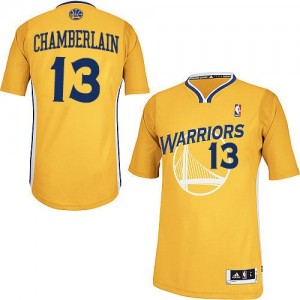 Golden State Warriors Wilt Chamberlain #13 Alternate Authentic Maillot d'équipe de NBA - Or pour Homme