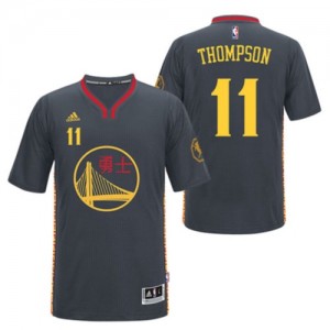 Maillot NBA Noir Klay Thompson #11 Golden State Warriors Slate Chinese New Year Swingman Homme Adidas