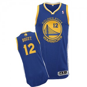 Golden State Warriors #12 Adidas Road Bleu royal Authentic Maillot d'équipe de NBA Le meilleur cadeau - Andrew Bogut pour Homme