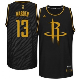 Houston Rockets #13 Adidas Precious Metals Fashion Noir Authentic Maillot d'équipe de NBA en vente en ligne - James Harden pour Homme