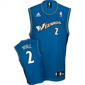 Washington Wizards John Wall #2 Swingman Maillot d'équipe de NBA - Bleu pour Homme