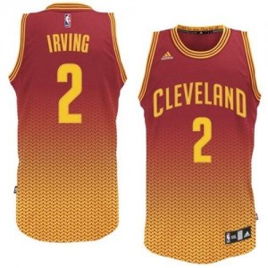 Cleveland Cavaliers Kyrie Irving #2 Resonate Fashion Swingman Maillot d'équipe de NBA - Rouge pour Homme