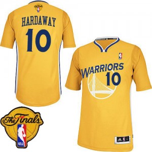 Maillot NBA Authentic Tim Hardaway #10 Golden State Warriors Alternate 2015 The Finals Patch Or - Homme