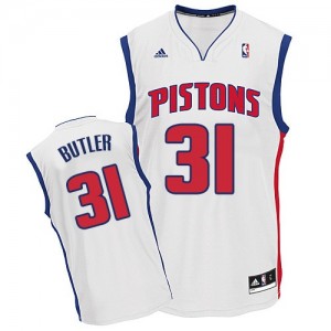 Maillot NBA Swingman Caron Butler #31 Detroit Pistons Home Blanc - Homme