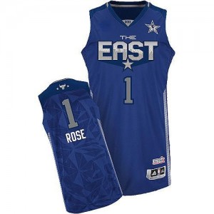 Maillot Adidas Bleu 2011 All Star Authentic Chicago Bulls - Derrick Rose #1 - Homme