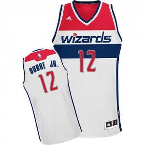 Maillot Adidas Blanc Home Swingman Washington Wizards - Kelly Oubre Jr. #12 - Homme