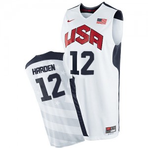 Maillot Nike Blanc 2012 Olympics Authentic Team USA - James Harden #12 - Homme
