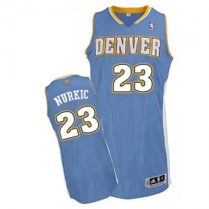 Maillot Authentic Denver Nuggets NBA Road Bleu clair - #23 Jusuf Nurkic - Homme