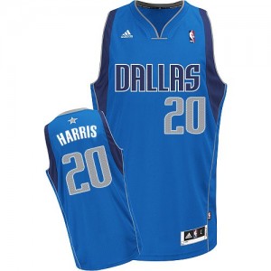Maillot NBA Bleu royal Devin Harris #20 Dallas Mavericks Road Swingman Homme Adidas
