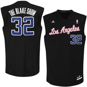 Los Angeles Clippers Blake Griffin #32 The Blake Show Authentic Maillot d'équipe de NBA - Noir pour Homme