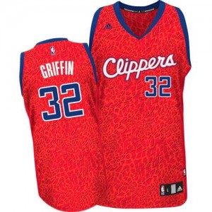 Maillot NBA Authentic Blake Griffin #32 Los Angeles Clippers Crazy Light Rouge - Homme