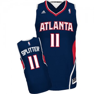Atlanta Hawks #11 Adidas Road Bleu marin Swingman Maillot d'équipe de NBA en ligne - Tiago Splitter pour Homme
