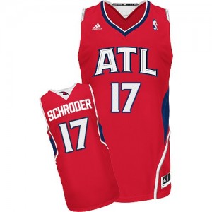 Maillot NBA Swingman Dennis Schroder #17 Atlanta Hawks Alternate Rouge - Homme