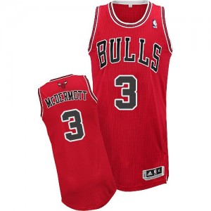 Maillot NBA Authentic Doug McDermott #3 Chicago Bulls Road Rouge - Homme